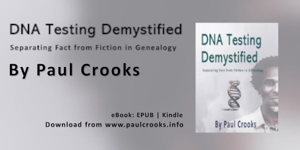 Book cover DNA testing demystified with promotional text