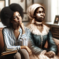 african-history-month-womens-history-month African amarican women gazing to the ancestors