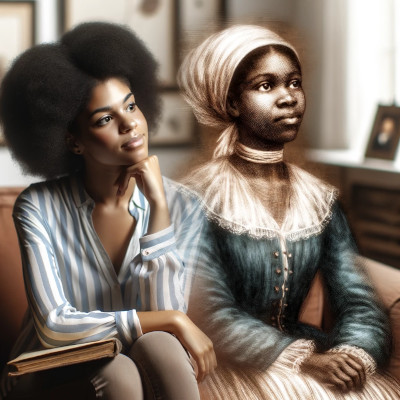 african-history-month-womens-history-month African amarican women gazing to the ancestors